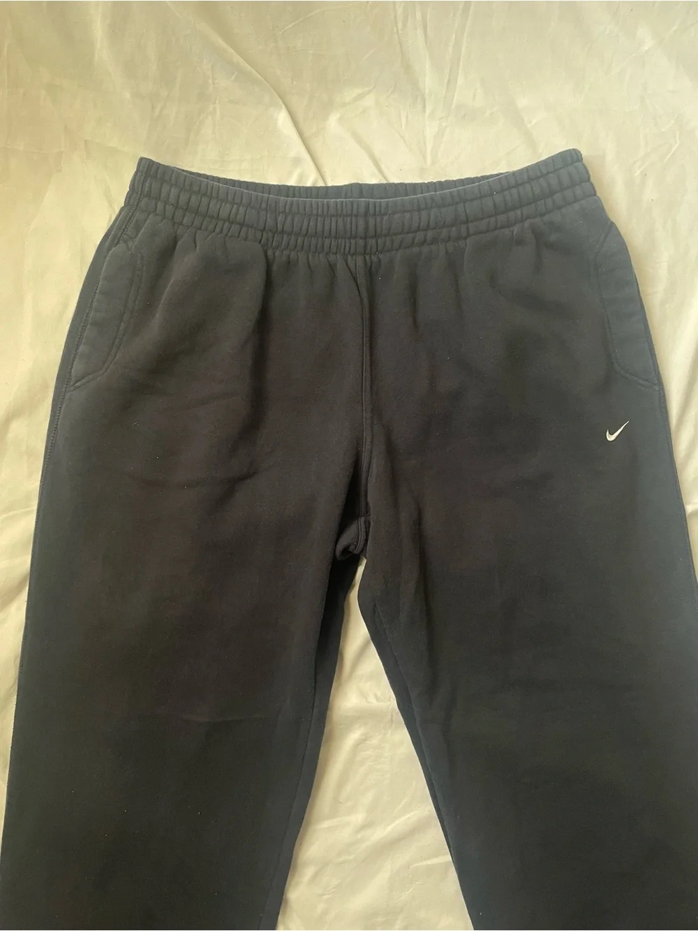 Nike Navy Sweatpants Joggers with Vintage Nike Swoosh and Drawstrings